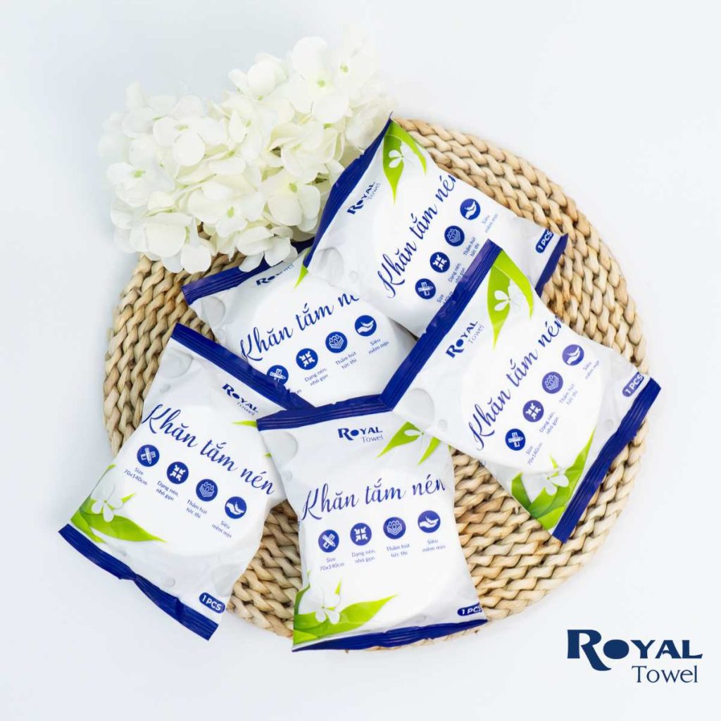 Khăn tắm nén nhà Royal Towel