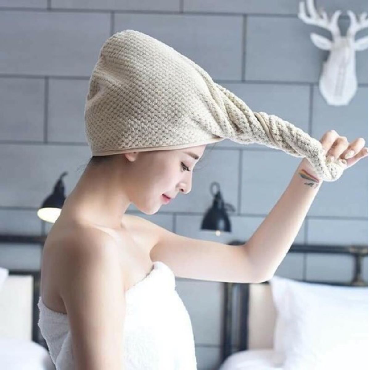 Lưu ý khi thực hiện cách quấn khăn gội đầu