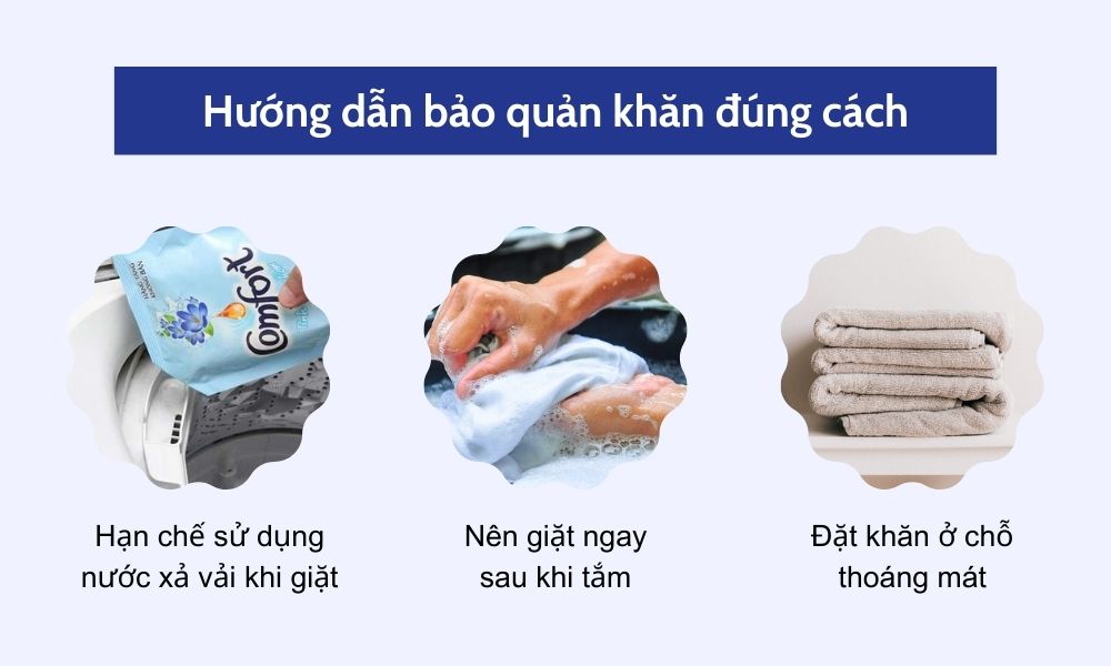 Bảo quản khăn tắm đúng cách